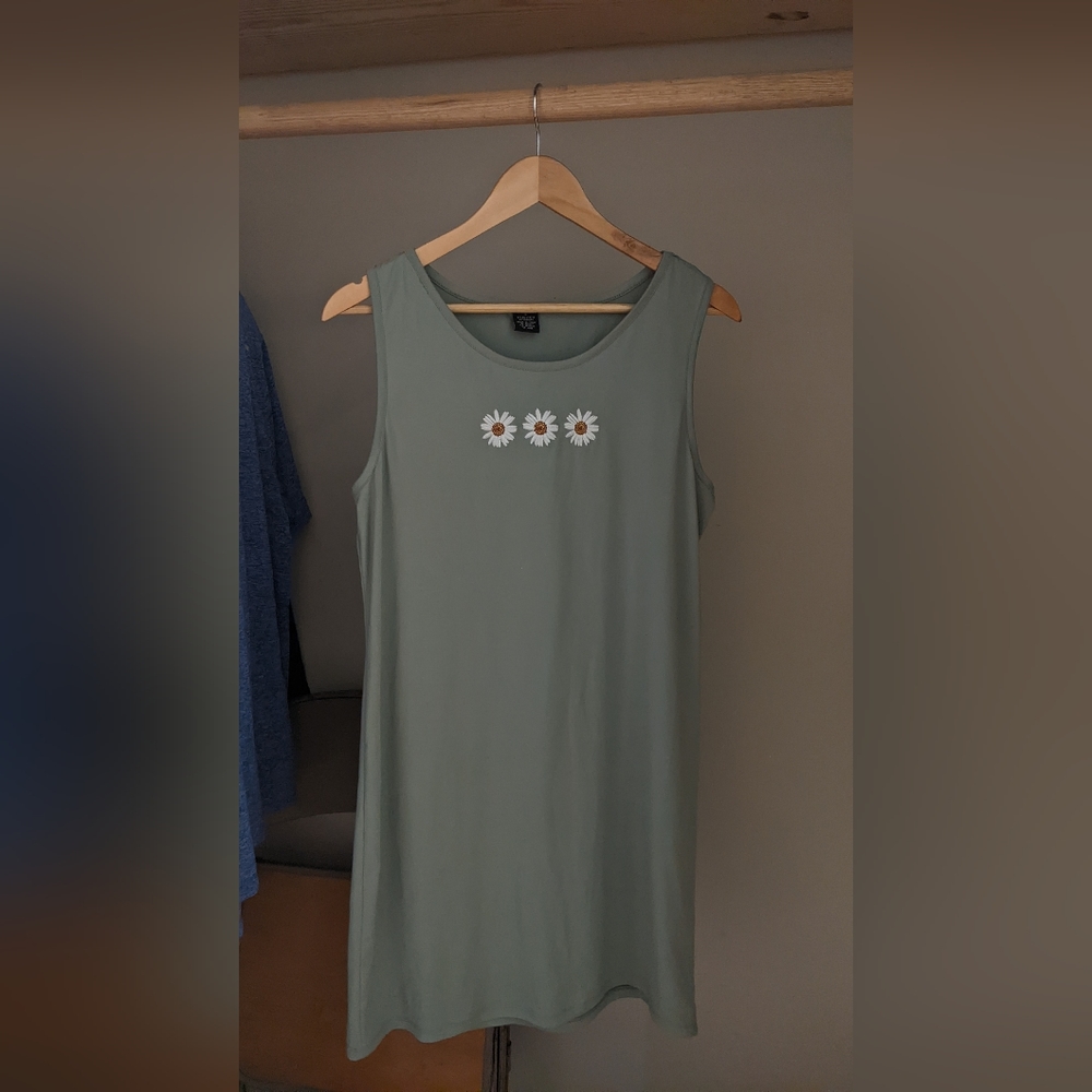Soft sunflower summer dress